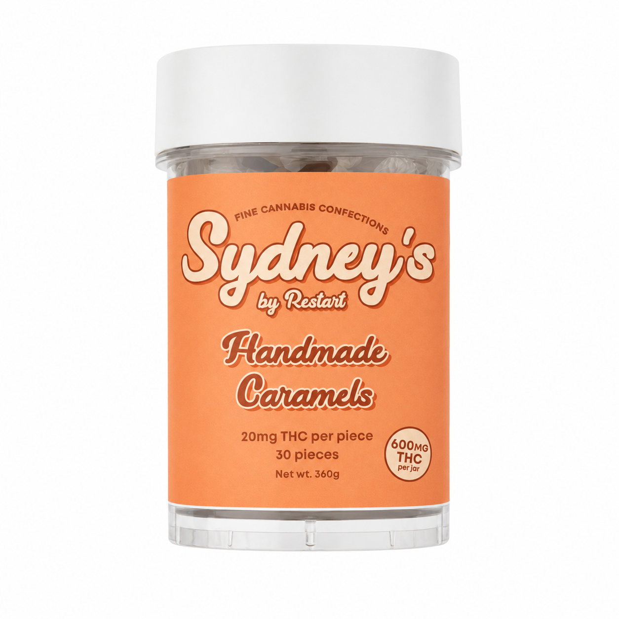 Sydney’s Handmade THC Caramels 20MG / 30-count